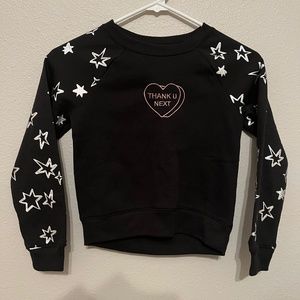 Girls Thank you next sweatshirt